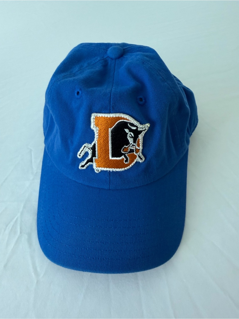 American Needle Royal Blue Hat with Orange and Black Durham Bulls